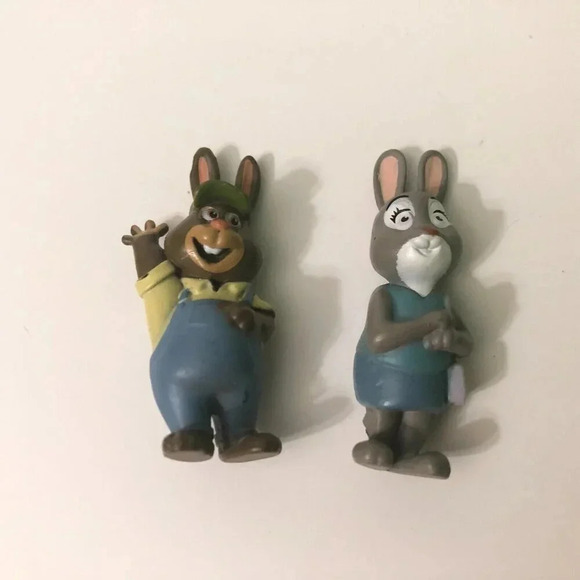Disney  Pixar Zootopia Judy Hopps Mom and Dad Rabbit Mini Toy Figure - Picture 5 of 14